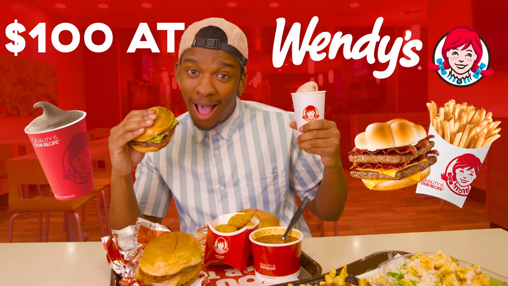 Trying Everything At Wendys Video 