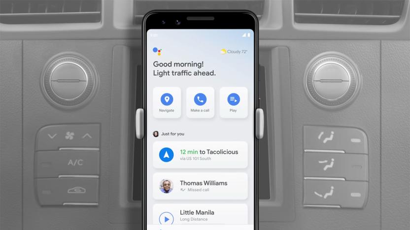 Google Assistant driving mode on Android