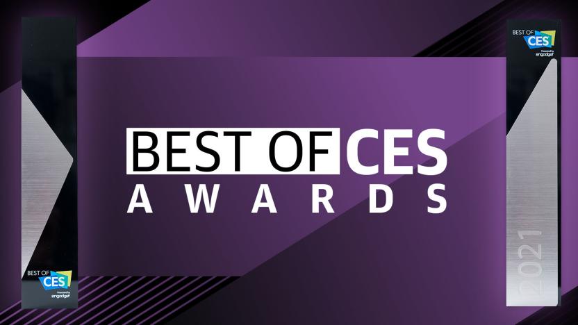 Onscreen text saying "Best of CES Awards."