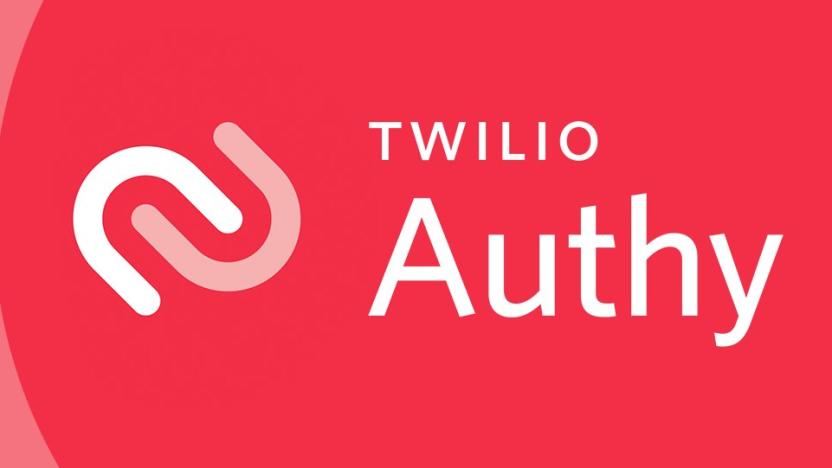 Twilio Authy logo against a red background.