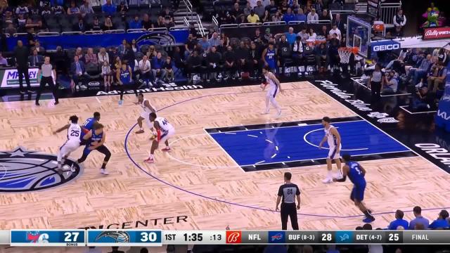 Danuel House Jr. with a dunk vs the Orlando Magic