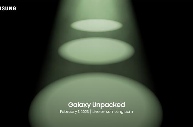 Samsung Galaxy Unpacked 2023 event invitation