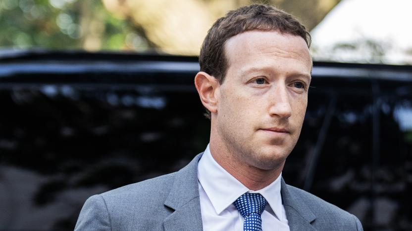 UNITED STATES - SEPTEMBER 13: Mark Zuckerberg, CEO of Meta, arrives for the Inaugural AI Insight Forum in Russell Building on Capitol Hill on Wednesday, September 13, 2023. (Tom Williams/CQ-Roll Call, Inc via Getty Images)