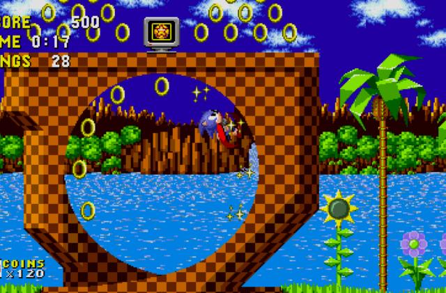 Green Hill Zone in 'Sonic the Hedgehog' remaster