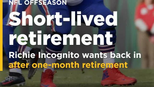 Richie Incognito wants to play in NFL again after one-month retirement