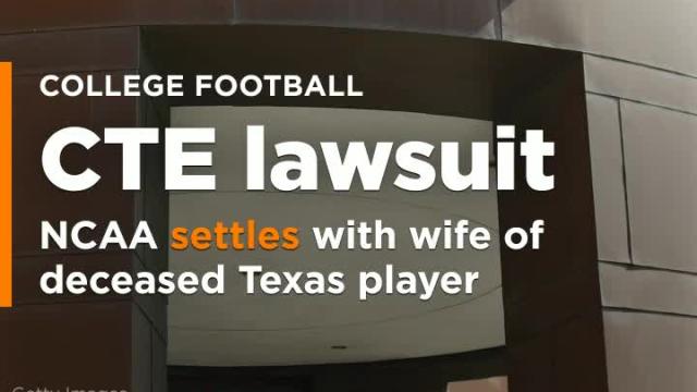 NCAA settles with wife of deceased Texas player in CTE lawsuit