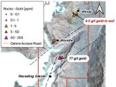 Origen's Wishbone Project Samples 202.6 ppm Gold in Boulders, and up to 8.5 ppm Gold in Soil