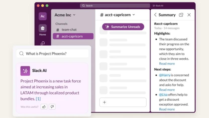 A look at Slack's new AI features. 