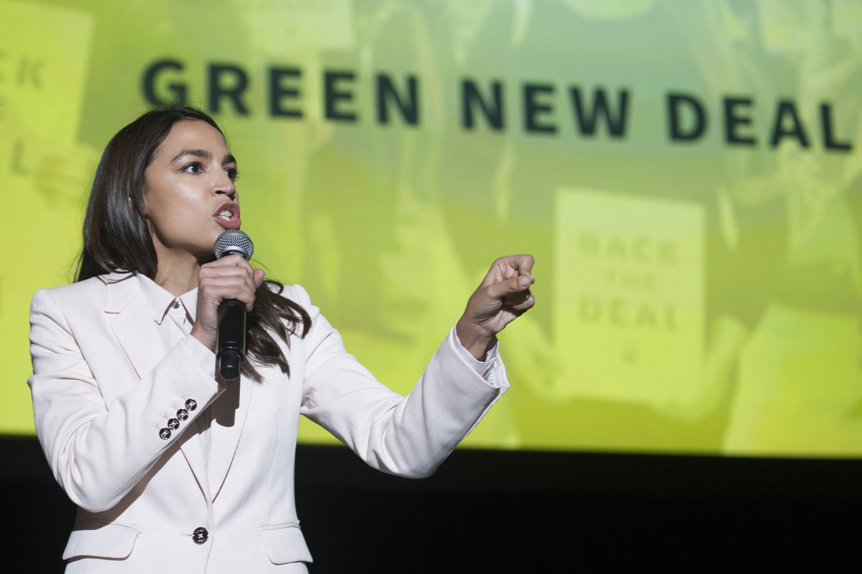 Aoc At Green New Deal Rally Puts Joe Biden And Other Democratic Climate Moderates On Notice 