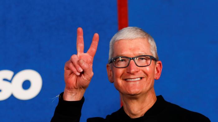 Apple CEO Tim Cook attends the premiere for season two of the television series "Ted Lasso" at Pacific Design Center in West Hollywood, California, U.S. July 15, 2021.    REUTERS/Mario Anzuoni