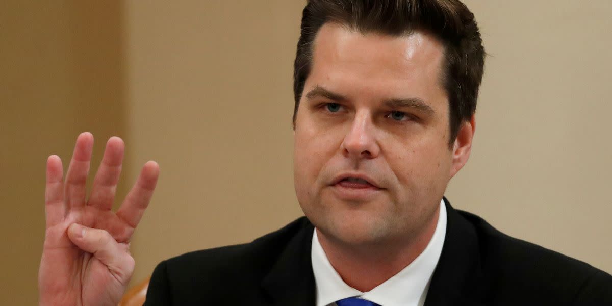 Twitter Users Mock Matt Gaetz's 1st Tweet After His Pardon Request Is Made Publi..