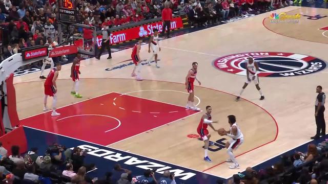 Trendon Watford with an and one vs the Washington Wizards