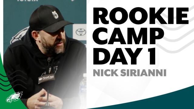 Sirianni ‘really excited to work with these guys' on Day 1 of Rookie Camp