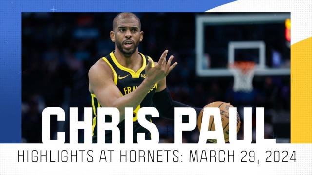 CP3 highlights: Watch Warriors guard score 11 points at Hornets