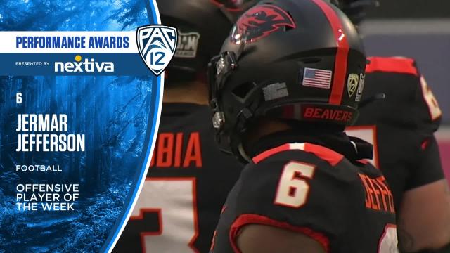 Jermar Jefferson earns Pac-12 Football Offensive Player of the Week accolades