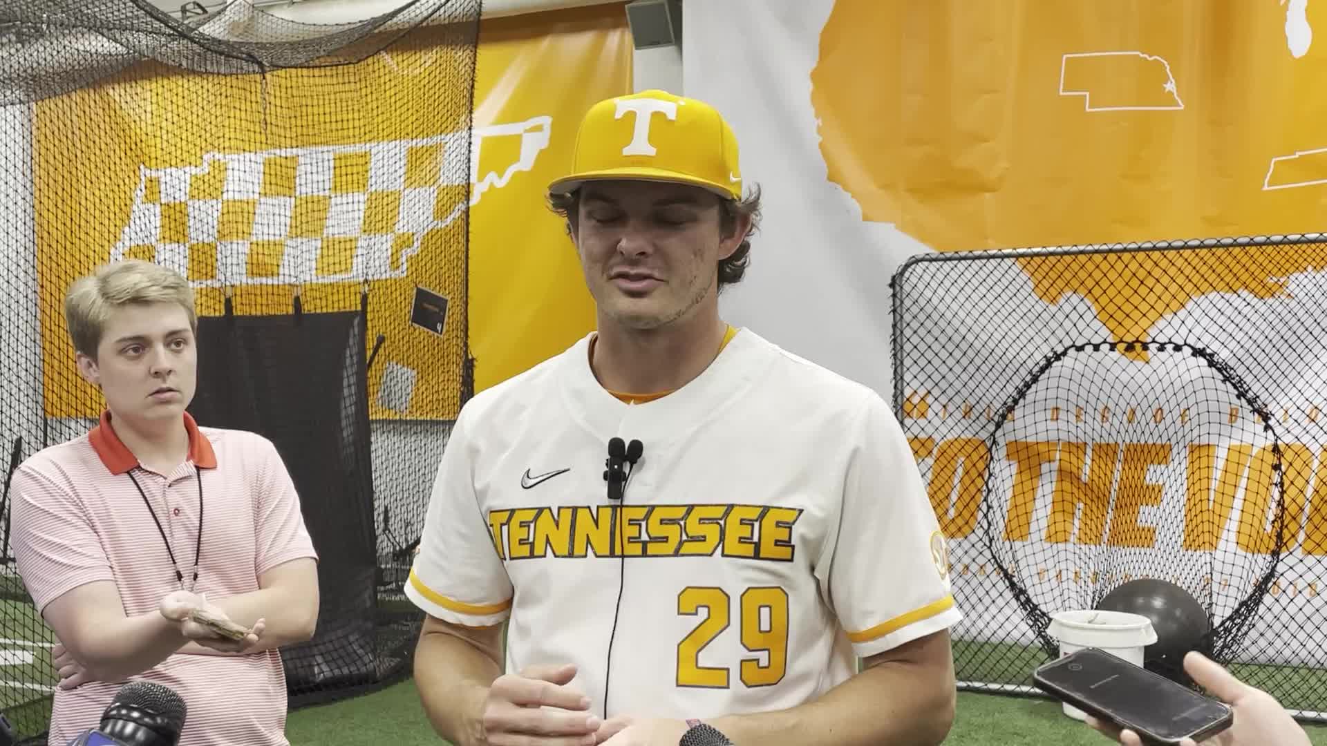 Andrew Lindsey on quality start for Tennessee baseball vs