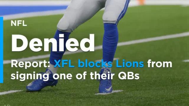 XFL blocks Lions from signing one of their QBs