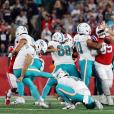 Miami Dolphins cornerback Kader Kohou (4) warms up before an NFL football  game against the New England Patriots, Sunday, Sept. 17, 2023, in  Foxborough, Mass. (AP Photo/Steven Senne Stock Photo - Alamy