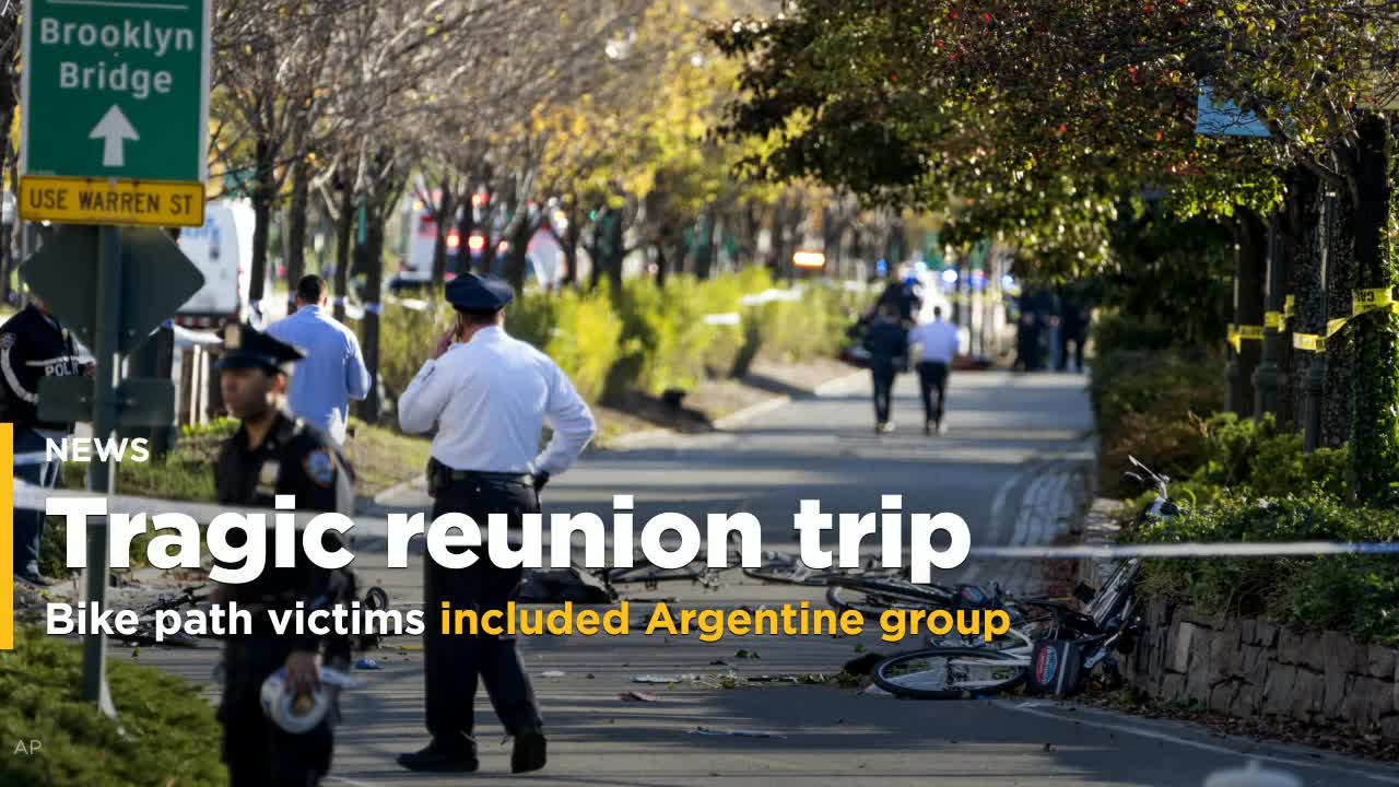 Bike path victims included Argentine school reunion group 