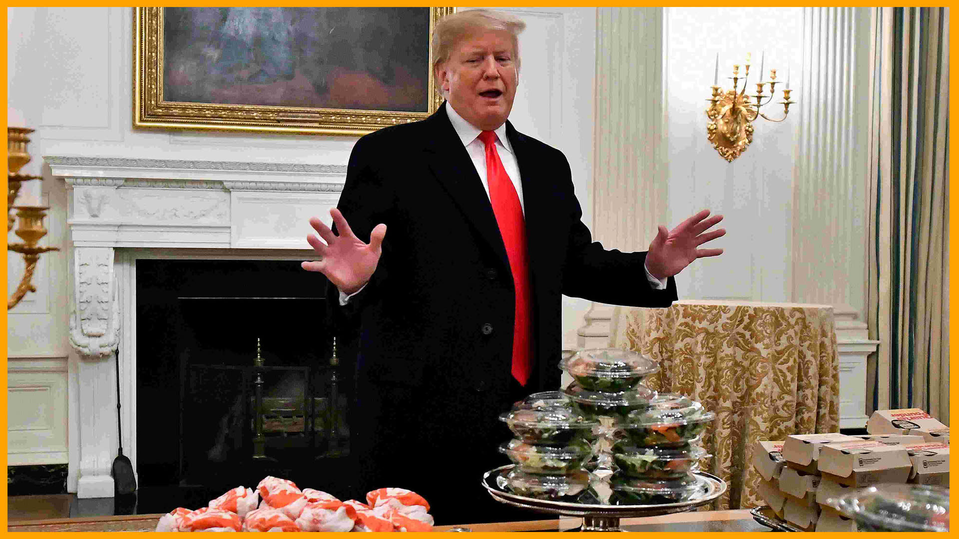 Trump Lies About Size of White House Fast Food Feast