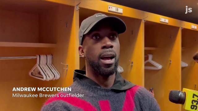 Andrew McCutchen talks about his winning hit against his former team