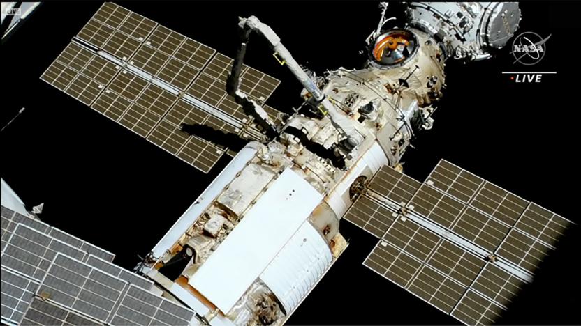 European robotic arm aboard International Space Station