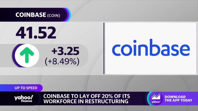 Coinbase cuts 20% of its workforce as part of restructuring plan