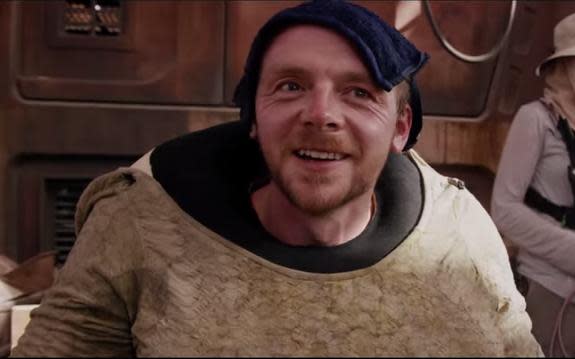 who was simon pegg in star wars