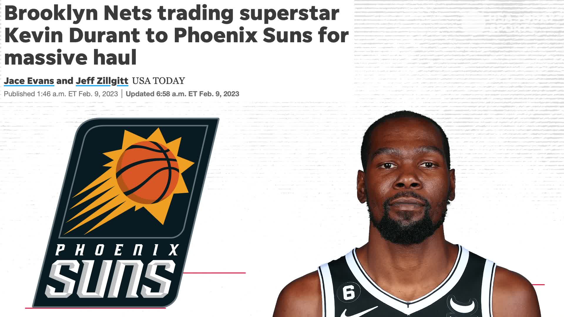 Kevin Durant Trade To Suns Shakes Up NBA Title Odds