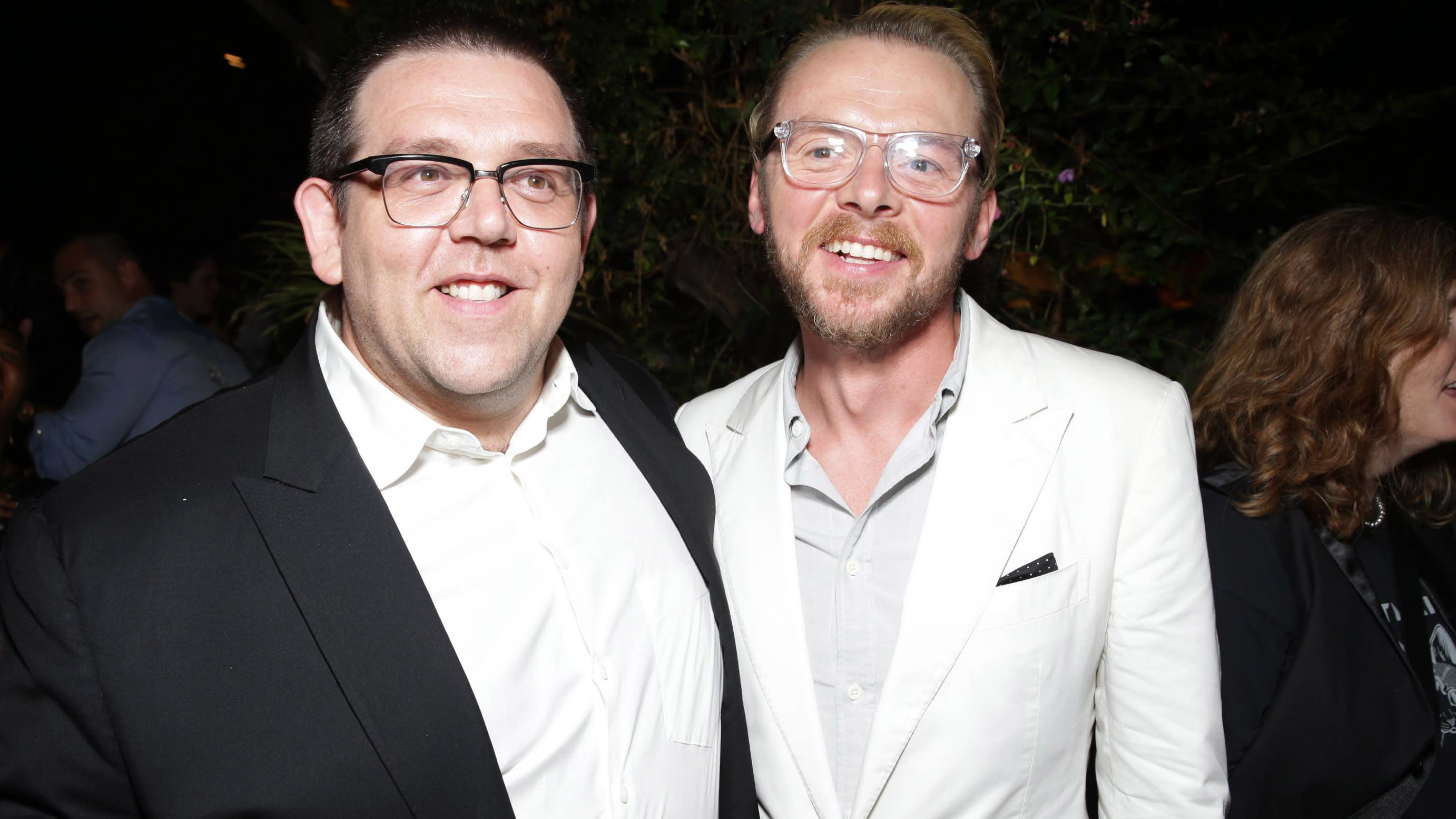 simon pegg. nick frost. seth rogen