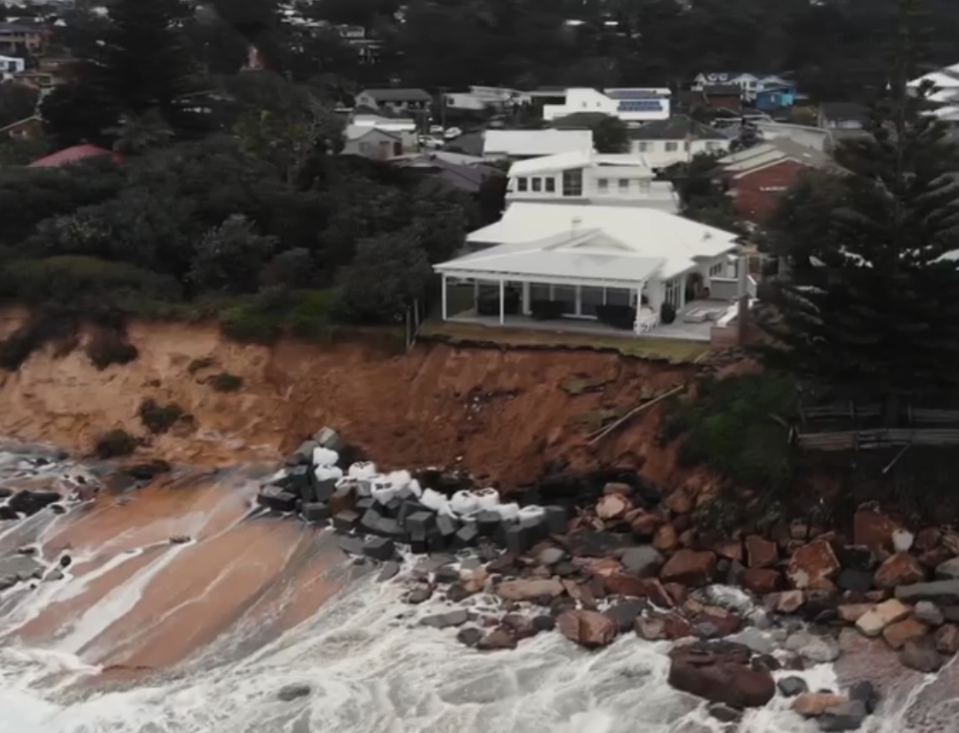 Drone Footage Shows Australian Homes Close to Collapse Due To Coastal Erosion - Yahoo News UK