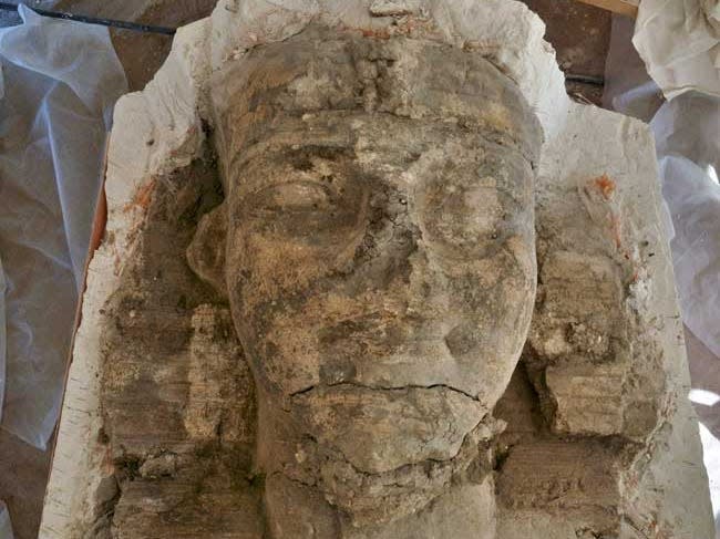 Archeologists discover 2 giant sphinxes at the lost 'Temple of a Million Years' built by a great pharaoh in Egypt 3,300 years ago