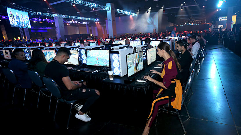ANAHEIM, CALIFORNIA - NOVEMBER 01: Angela Sarafyan plays World of Warcraft: Shadowlands at BlizzCon 2019 at the Anaheim Convention Center in Anaheim, CA on Nov. 1, 2019.  (Photo by Phillip Faraone/Getty Images for Blizzard Entertainment)