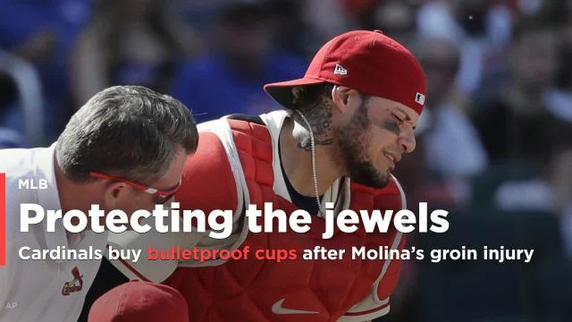 After Yadier Molina's terrible groin injury, the Cardinals bought bulletproof athletic cups for their catchers