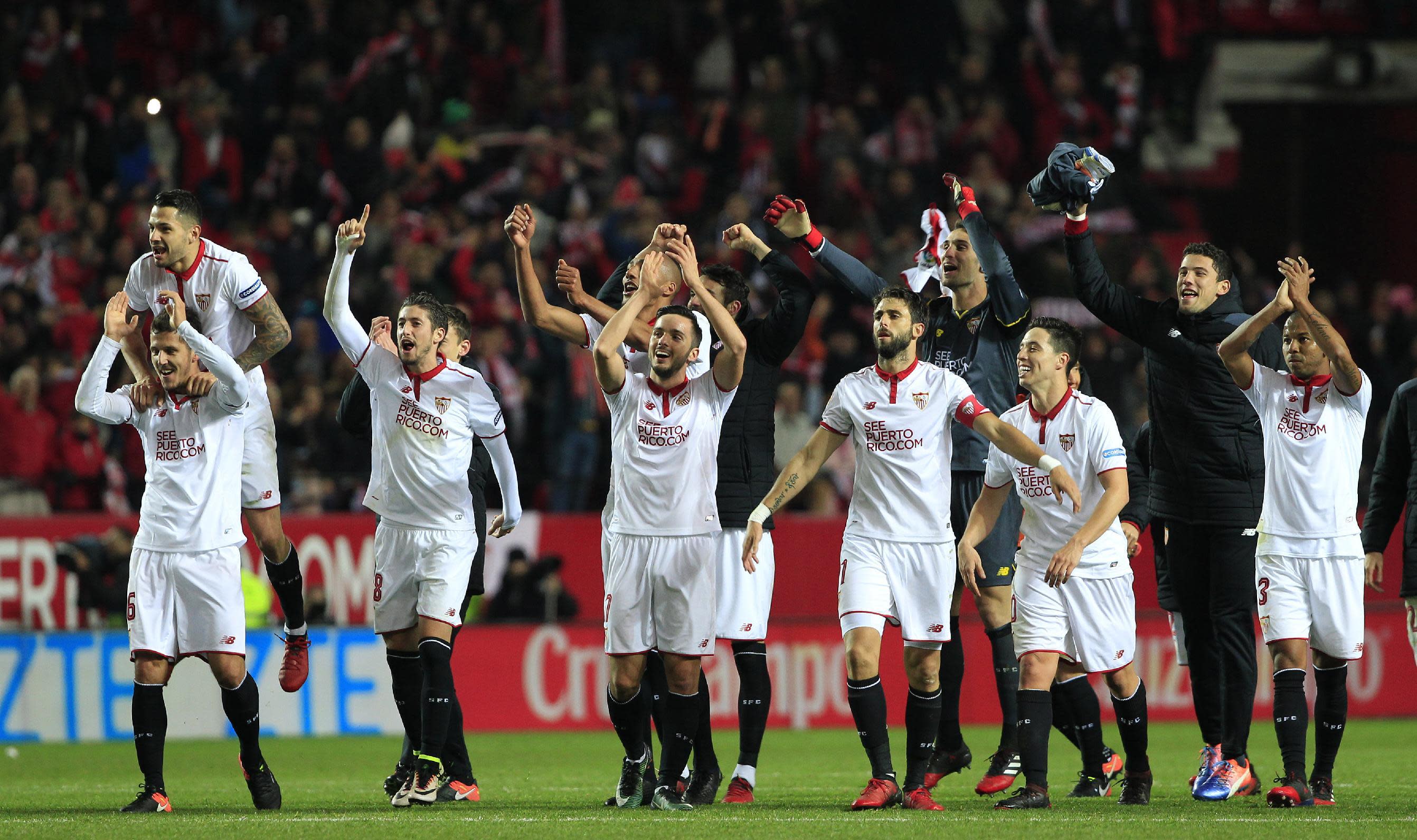 Real Madrid unbeaten run ends as Sevilla grabs 2 late goals