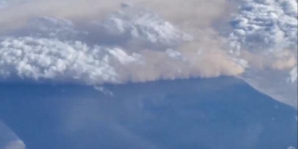 This is what the California sandstorm looked like from the sky