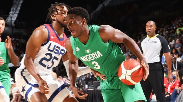 Nigeria Stuns U S Men S Basketball Team In First Pre Olympic Exhibition