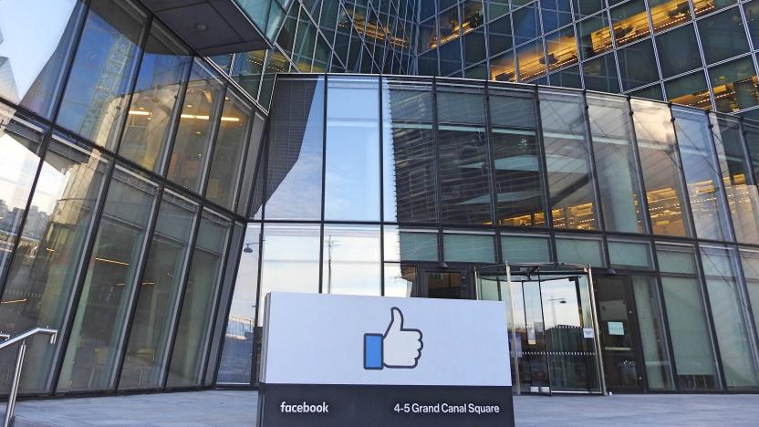 The front of one of Facebook's corporate offices.