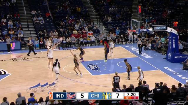 Alanna Smith with a 3-pointer vs. Indiana Fever