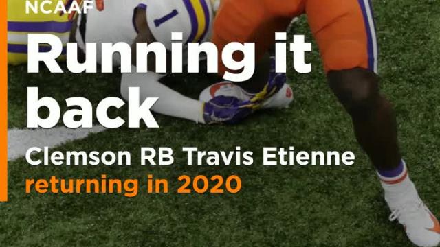 Clemson RB Travis Etienne returning in 2020