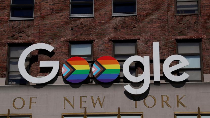 The outside of Google headquarters is seen in New York City, U.S., June 17, 2021. REUTERS/Shannon Stapleton