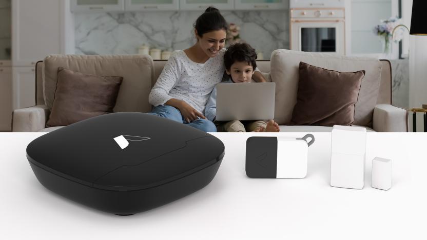 Press photo of Abode Smart Home Security Kit.