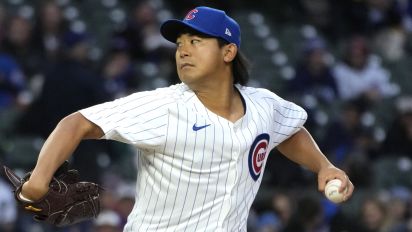 Associated Press - Chicago Cubs starting pitcher Shota Imanaga delivers during the second baseball game of a doubleheader against the Miami Marlins, Saturday, April 20, 2024, in Chicago. (AP Photo/Charles Rex Arbogast)