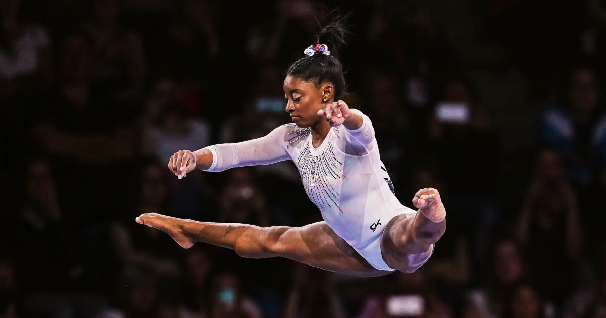 Simone Biles Says She's 'Feeling Golden' After Winning 5th World All