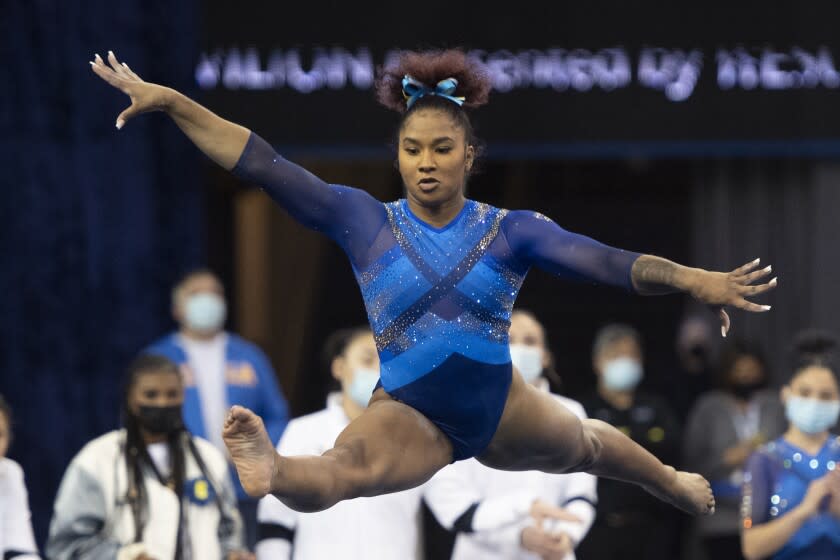 Watch UCLA's Jordan Chiles scores perfect 10 with floor routine set to