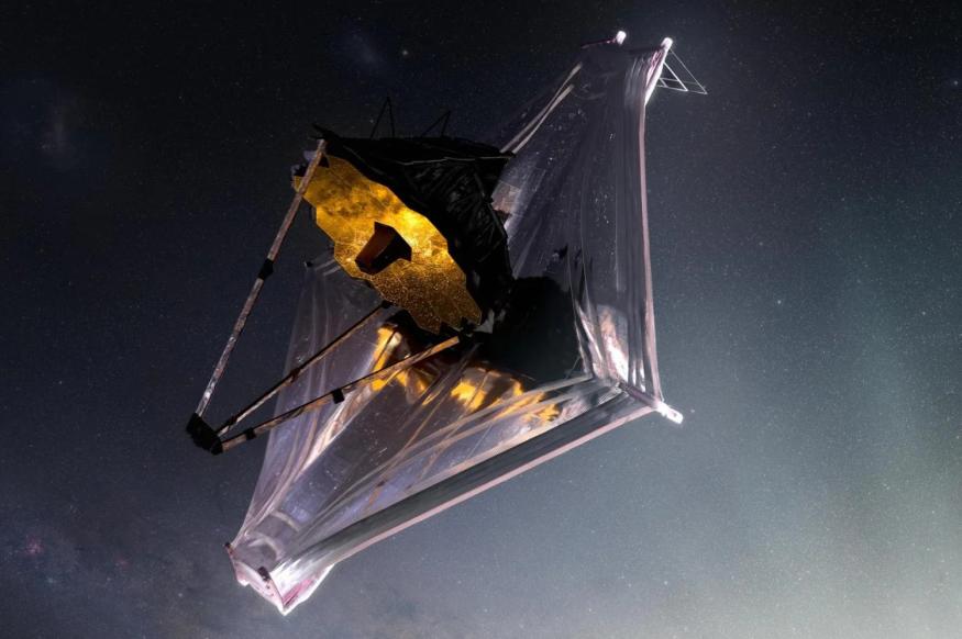 Artist render of the James Webb Space Telescope.