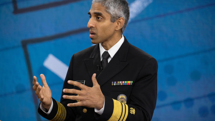 TODAY -- Pictured: U.S. Surgeon General Dr. Vivek Murthy on Tuesday, October 10, 2023 -- (Photo by: Nathan Congleton/NBC via Getty Images)