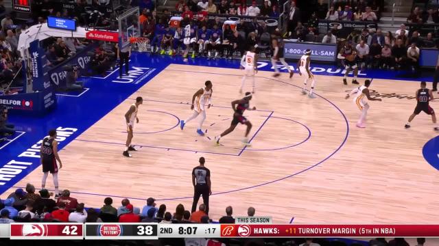 Hamidou Diallo with a 2-pointer vs the Atlanta Hawks