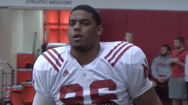 Aaron Curry spring practice