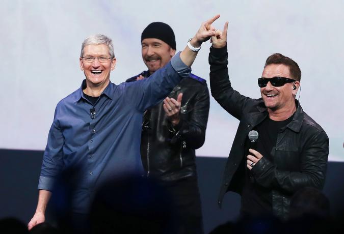 Bono says you’ll be able to blame him for that free iTunes U2 album